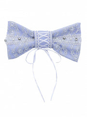 Romantic Purple Lace Bowknot Brooch