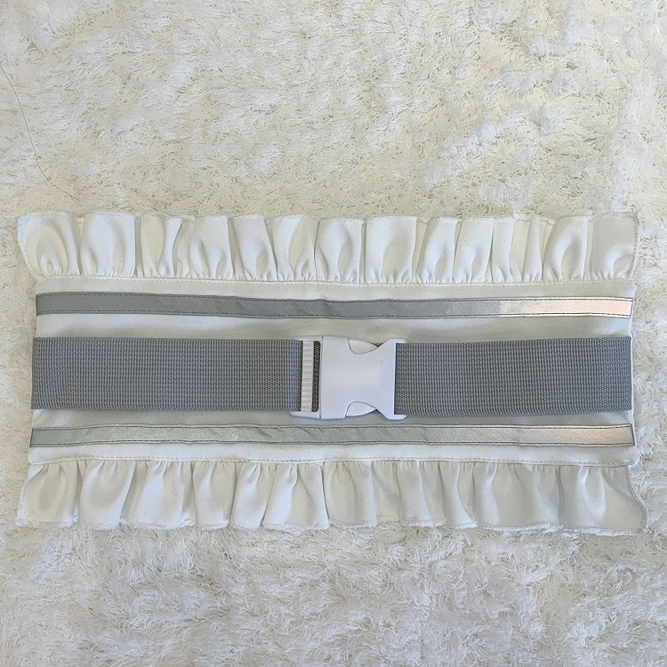 White Buckle Strap Cyberpunk Jirai Kei Hairband