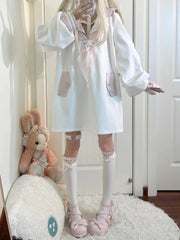 Jirai Kei Sailor Top: Sweet Pink Collar & Edgy Cross Halter