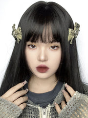 Yellow Snake Decorated Bow Hairclip