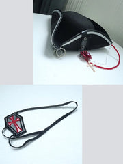 Clearance - Black Pirate Hat + Eye Patch
