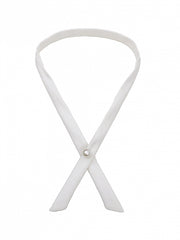 White Bead Detail Tie