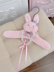 Strawberry Pendant Pink/Blue/Red Bowknot Beaded Necklace