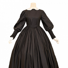 Black Bishop Sleeves Vintage Southern Belles Dress and Shawl Set