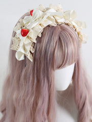 Strawberries Decorated Ribbon Lace KC 4 Color Options