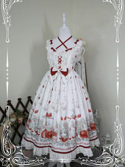 Strawberry Fruit Tea Sweet Jumper Skirt