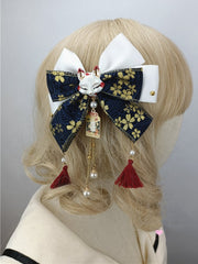 8 Color Options Wa Lolita Big Bow Hairclip
