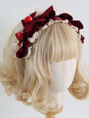 Strawberries Decorated Ribbon Lace KC 4 Color Options