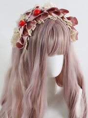 Strawberries Decorated Ribbon Lace KC 4 Color Options