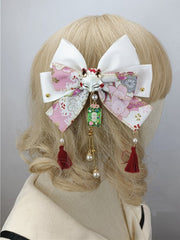 8 Color Options Wa Lolita Big Bow Hairclip