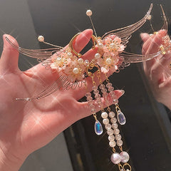 5 Color Options Cherry Blossom Design Bead Chains Ear Cuffs