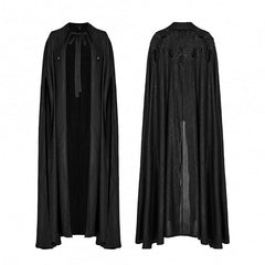 Goth Black Lapel Cloak