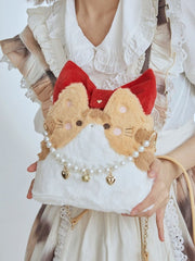 Little Cat Bucket Plush  Bag