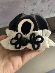 Y2K Knot Button Tassels Design Black Hair Accessories