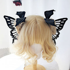 Halloween Butterfly / Imp Bat Wings Hairclips