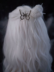 Metal Butterfly Chain Design Hairpins