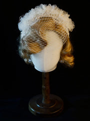 Handmade Veil Flower Decorated White KC