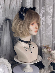 Light Brown Curly Ouji Short Wig