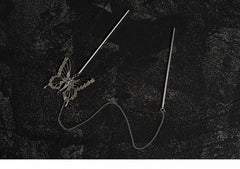 Metal Butterfly Chain Design Hairpins