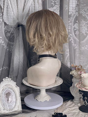 Light Brown Curly Ouji Short Wig