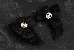 Small Skull-shaped Decorations Kitty Ears Shaped KC
