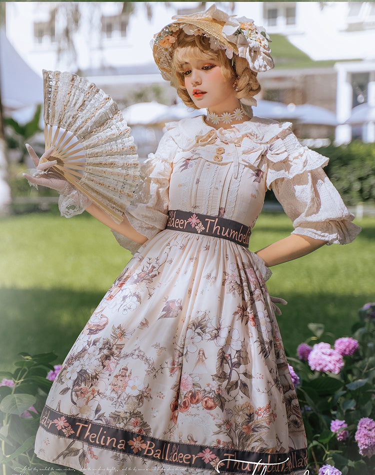 Thumbelina Lolita Dress Hairclip/KC/Bonnet/Waistbelt