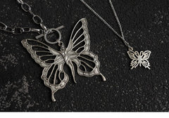 Metal Butterfly Pendants Necklaces