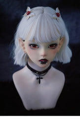 Handmade Red Eye Design Butterfly Embroidery Hairclips