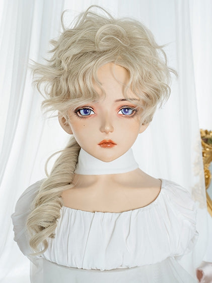 Light Blonde Curly Ouji Style Wig
