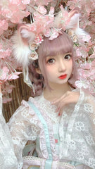 4 Color Options Handmade Faux Fur Animal Ears KC (Electric Waggle Version Available)