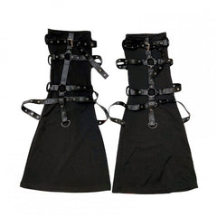 Punk Straps Design Leg Warmers