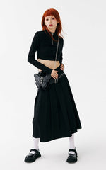 Black Butterfly Metal Chain Strap Small Version PU Crossbody