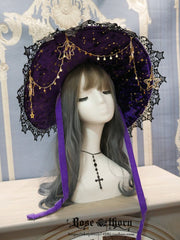 Starry Sky of Polar Night Purple Witch Hat