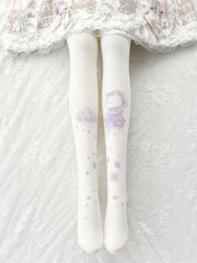 Kitty Print Tights