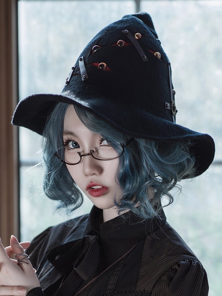 Eye Of Crucus Black Halloween Witch Hat