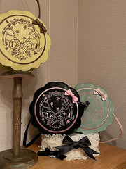 Zip Closure Afternoon Tea Shoulder Bag