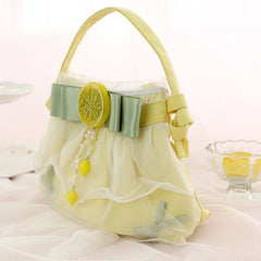 Yellow Lemon Decoration Bowknot Details Hand Bag/Crossbody Bag