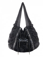 Patchwork Design Bowknot Shoulder Bag